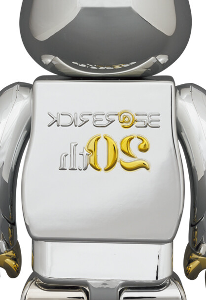 Medicom Toy BE@RBRICK 20th Anniversary Model 400% 100% set Medicom Toy BE@RBRICK 20th Anniversary Model 400% 100% set