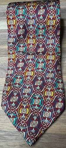 Christian Dior Monsieur Vintage Men's Abstract Pattern Tie Made In USA - Picture 9 of 10