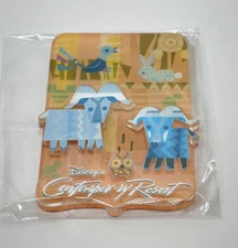 Disney World Contemporary Resort 5 legged goat Mary Blair Refrigerator Magnet