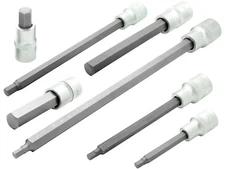 Innensechskant Stecknuss 1/2" Nuss 4 - 24mm / 55 - 240mm Lang Für Inbus Schraube