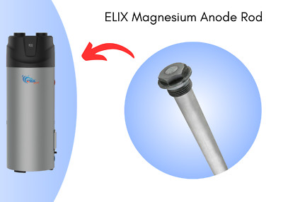 Elix 200 300 Warmwassergeräte Magnesium Anoden Rod Wärmepumpe Warmwasserspeicher