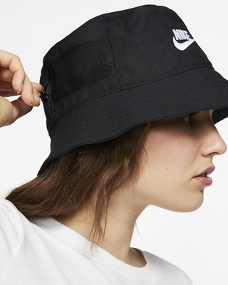 nike futura bucket hat black