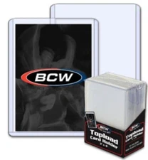 500 BCW Trading Card Hard Plastic Topload Holders + 500 Soft Poly Penny Sleeves