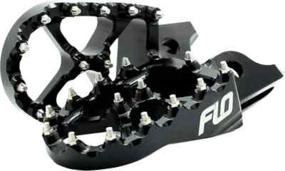 Flo Pro Series Footpegs Driver Foot Pegs Pair Black Yamaha WR426F 2001-2002