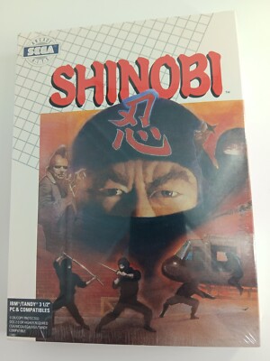 Shinobi FACTORY SEALED IBM Tandy PC 3.5'' PC Sega Arcade Hits *NEARLY PERFECT!*