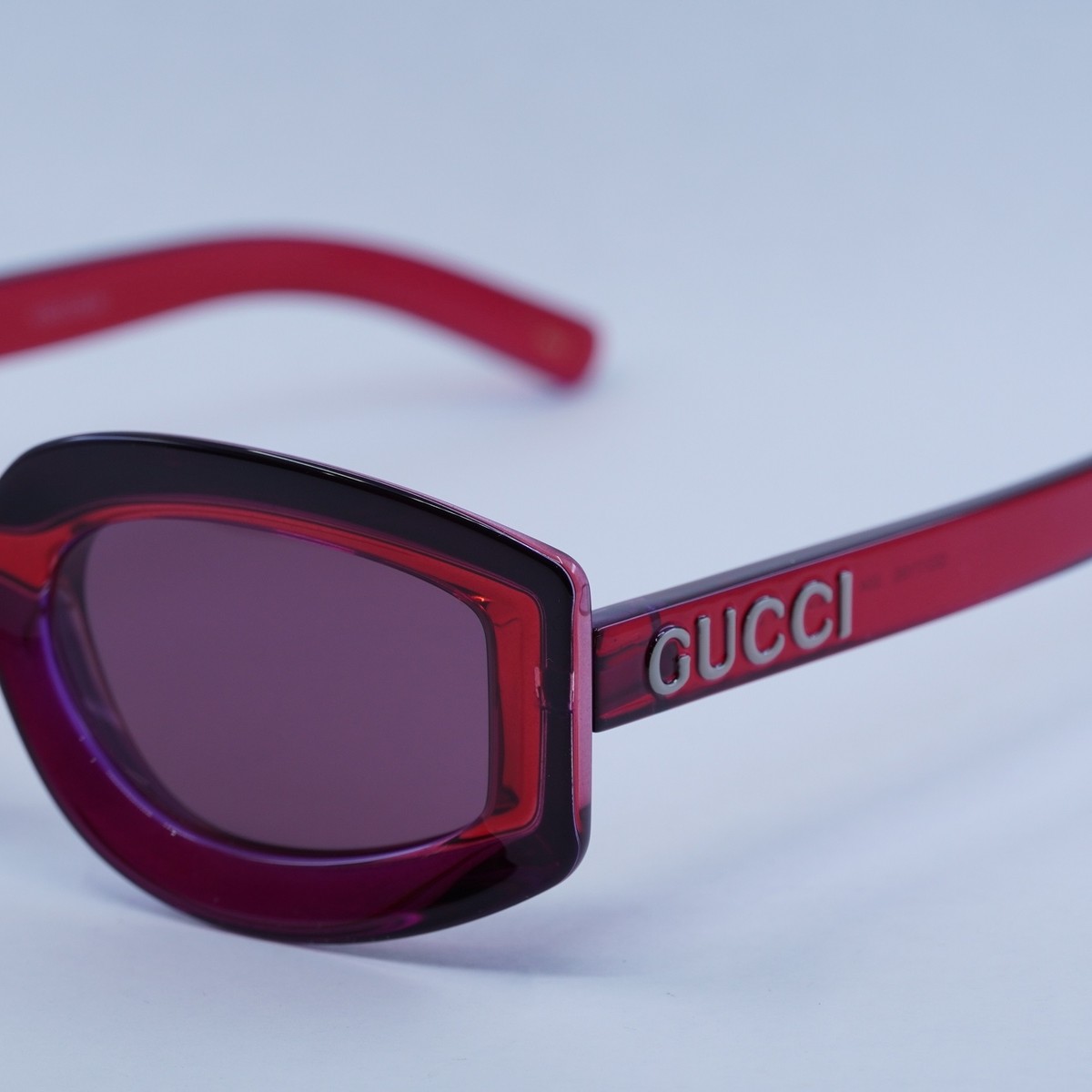 GUCCI GG1719S 004 Transparent Red/Violet 51-23-145  display picture 2