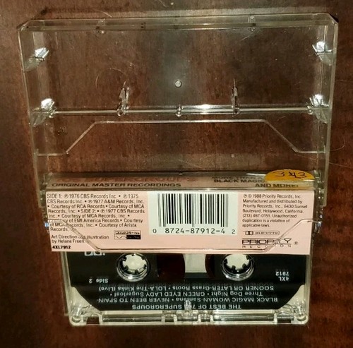 Greatest Hits Series Best 70s Supergroups Cassette 1990 Priority Original Artist - Picture 2 of 6
