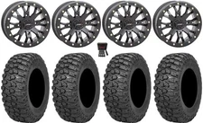 System 3 SB-4 14" Wheels Bk (4+3) 32" Trail Saw 2.0 Tires RZR Turbo S / RS1