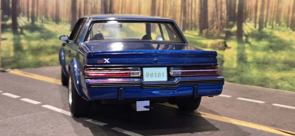 1/18 GMP 1987 Buick GNX Drag Strip 3.8 SFI Turbo Blue Diecast Model **READ** - Image 4 of 4