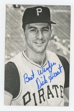 Autographed Rowe Postcard of Pirates Dick Groat