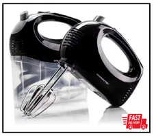 NEW 5-Speed Ultra Power Hand Mixer with Free Storage Case and Easy Grip Handle