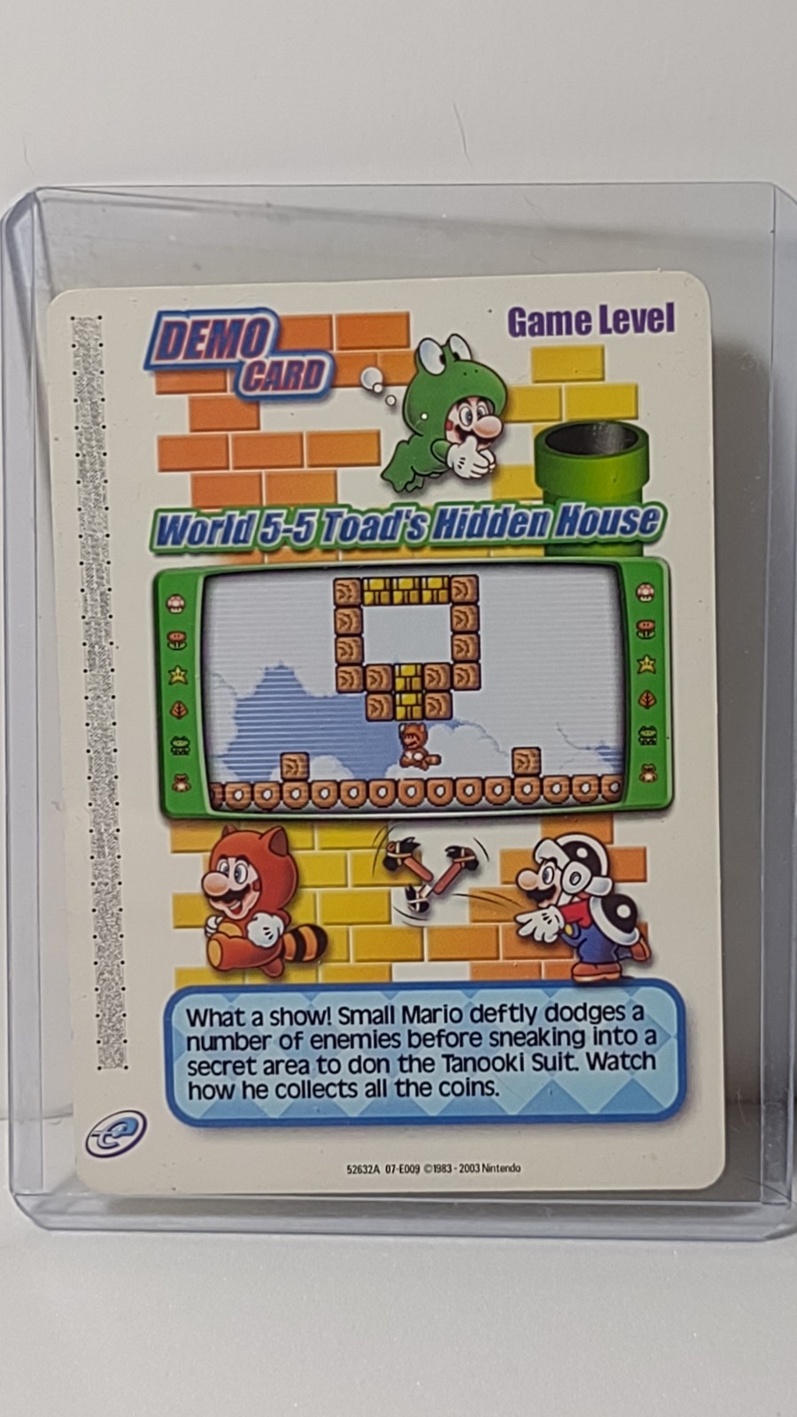 Super Mario Bros 3 E reader Demo Card World 5-5 Toad’s Hidden House