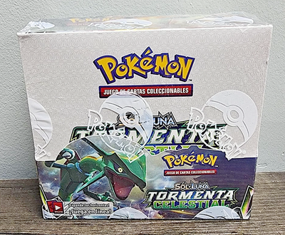 celestial storm booster box price 2018 POKEMON SOL Y LUNA TORMENTA CELESTIAL Booster Box Spanish (Celestial  Storm)