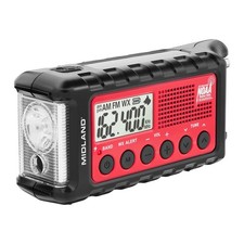 Midland ER310 Emergency Crank Weather AM/FM Radio - Multiple Power Sources