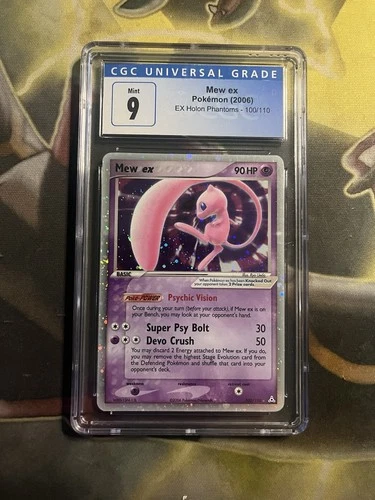 Mew ex 100/110 Holon Phantoms Holo CGC 9