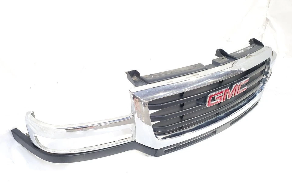 GMC Truck Sierra 2500 2003 2004 OEM parrilla cromada grietas en soportes ver fotos Foto 3 de 4