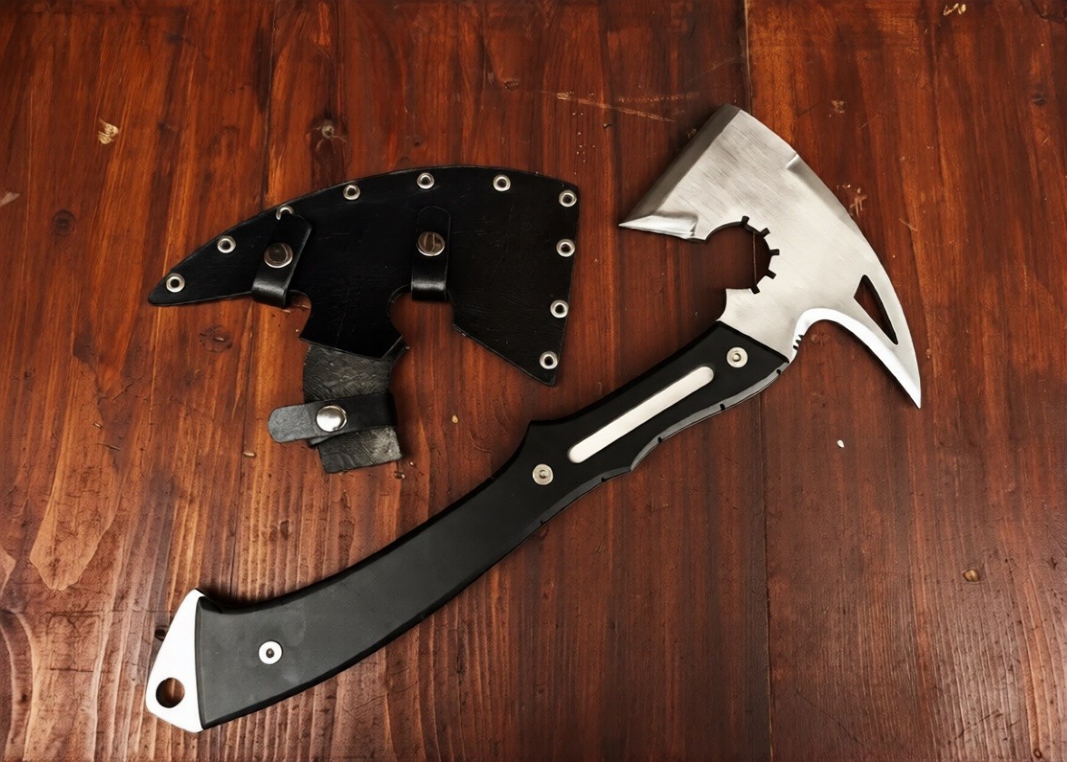 Custom Handmade High Carbon Steel RE Leon Replica Movie Axe