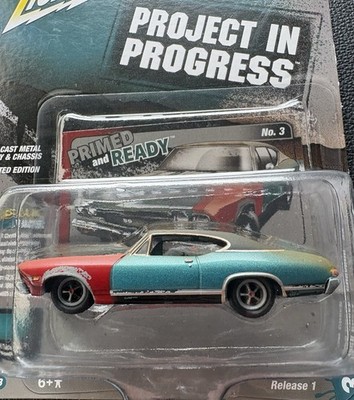Johnny Lightning 1968 Chevy Chevelle SS Project in Progress 1/64 Primed & Ready