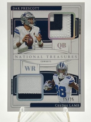2024 Panini National Treasures Dak Prescott/CeeDee Lamb Patch #/25 #NGC-DAL