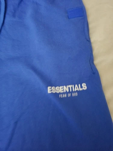 essentials fear of god TMC Mens Royal Blue Shorts Large RARE