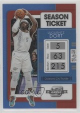 2021-22 Panini Contenders Optic Season Ticket Red Prizm Luguentz Dort #78 18fx