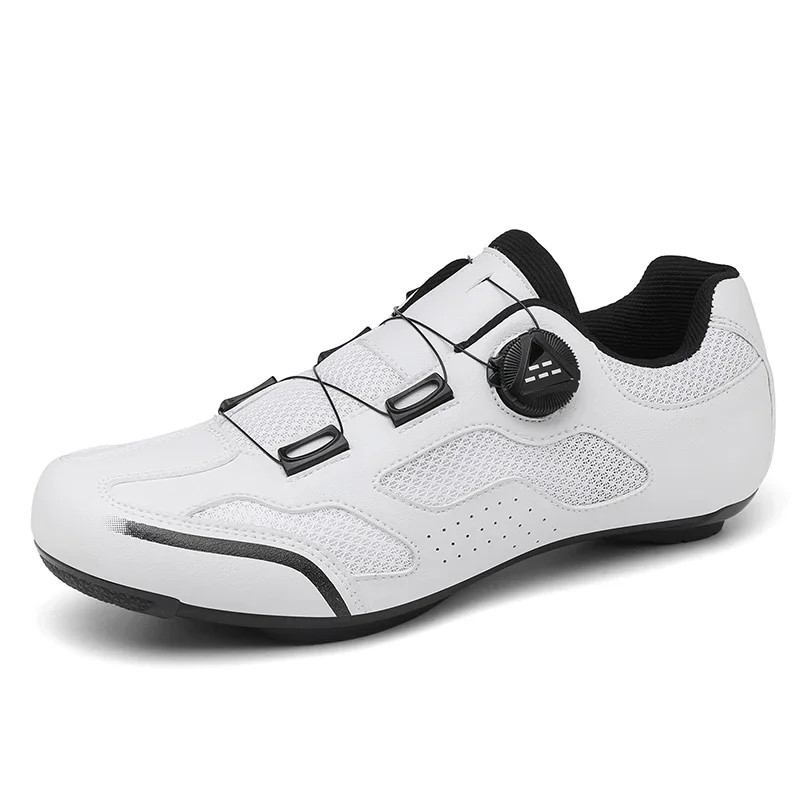 Zapatos de Ciclismo Transpirables Autobloqueantes Hombres Ligeros Carreras Velocidad Bicicleta Calzado