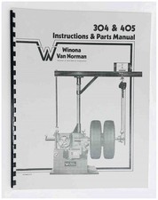 Winona Van Norman 305 405 Brake Lathe Manual