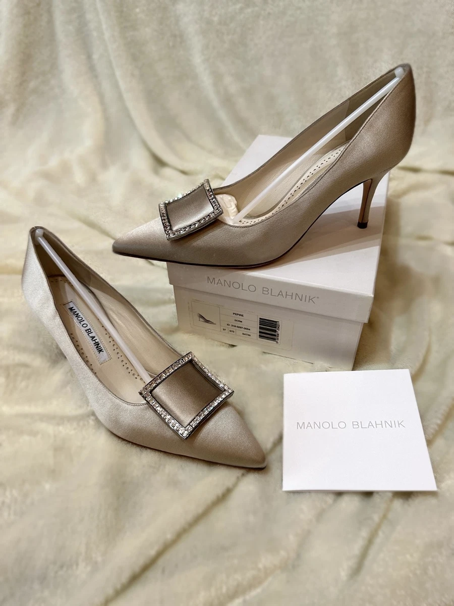 Manolo Blahnik Silver Heels for Women for sale | eBay