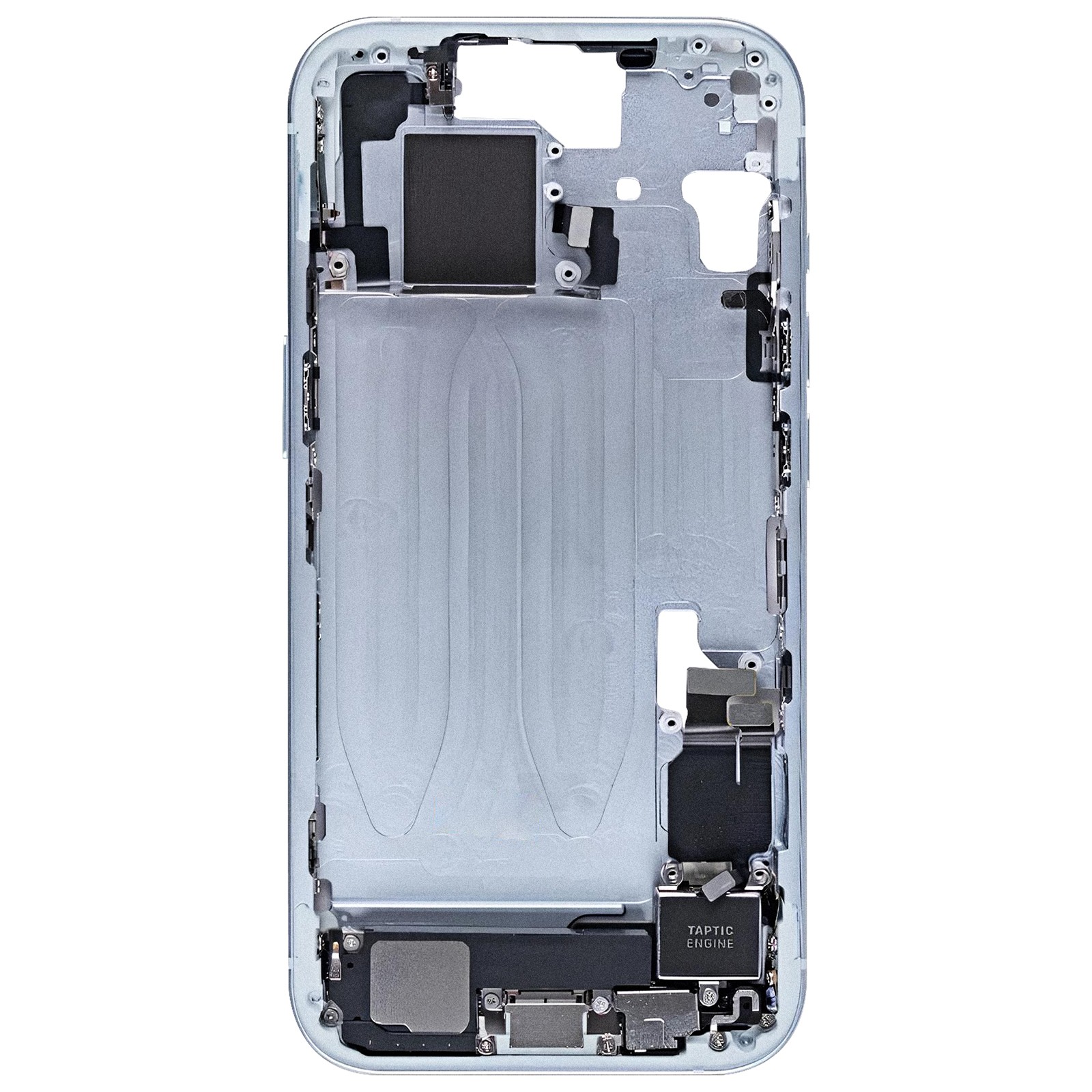 Châssis central iPhone 15 Clappio bleu pièce rechange ajustement précis - 2