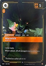 Warwick - Hunter Foil Rare Origins 159/298 NM