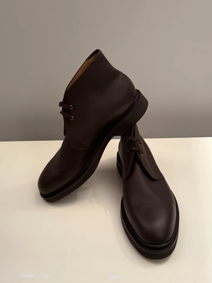 JOHN LOBB Hackney Grain Leather Chukka Desert Boots Mens Brown UK 11 EU 45 £1390 - Image 4 of 4