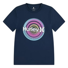 Hurley Youth Boys Size XL 14/16 Cotton Short Sleeve Graphic Tee in Blue 2130