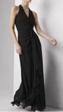 NWT White House Black Market Black Halter Twist Maxi Dress Size 2 Orig 250