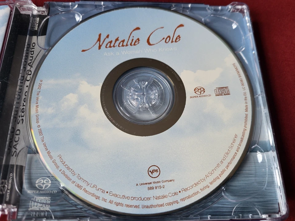 NATALIE COLE Ask A Woman Who Knows Multichannel SACD, 2002, Pristine Disc - image 3 of 4