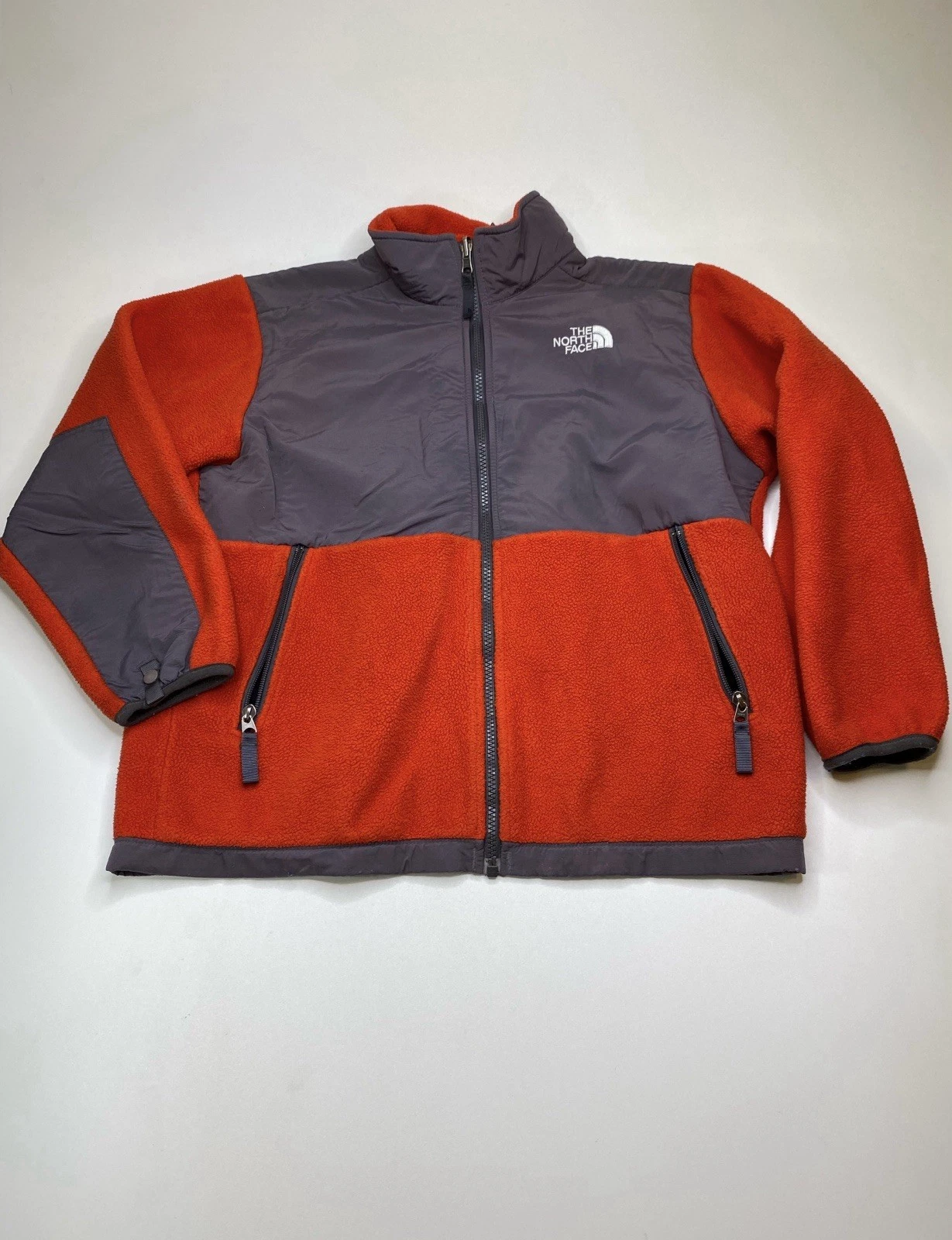 Vintage The North Face Fleece Jacket Zip Up Red Youth Large