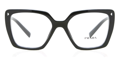 Prada EYEGLASSES PR16ZV-1AB1O1-53 New with case New PRADA Eyeglasses VPR 16Z 1AB-1O1 53-17 145 Black Squared  main image 4