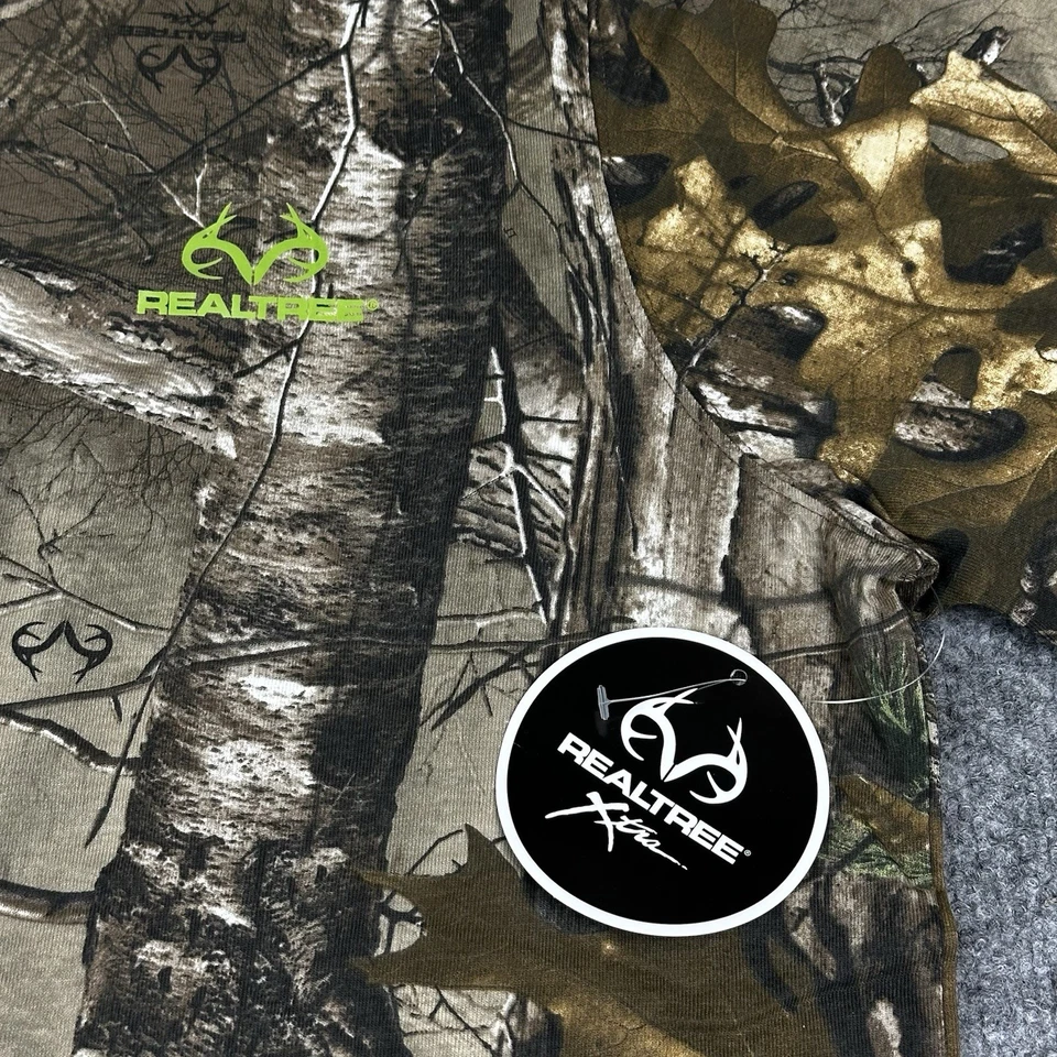 Realtree Xtra Camo Shirt Mens XL Short Sleeve NWT Green Logo Hunting Outdoor - Image 2 of 4