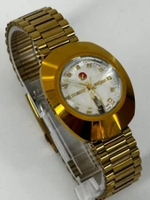 RADO Diastar Automatic Watch Gold Tone Case Vintage Swiss Made