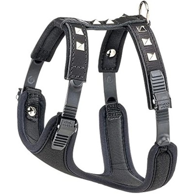 Ferplast Giotto Luxor Hundegeschirr, S, 32-42 cm / 46-56 cm, schwarz
