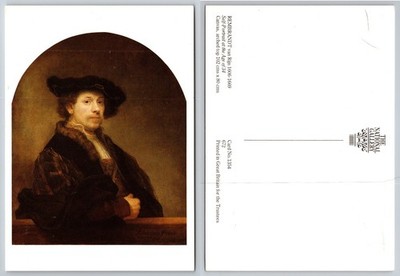 Rembrandt Self-Portrait Age 34 Postcard The National Gallery London Art