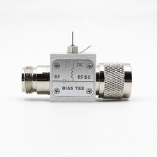 3A 0.01-3GHz Bias Tee 50V RF DC Block 50ohms RF Coaxial Feed w/ N Connector