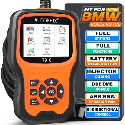 Autophix 7910 For BMW OBD2 Scanner Battery Oil SAS TPMS SRS Car Diagnostic Tool