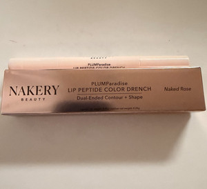 Nakery Beauty PLUMParadise Lip Peptide Dual-Ended Contour + Shape Naked Rose