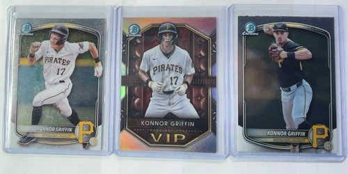 Bowman Chrome Konnor Griffin Pittsburgh Pirates VIP 🔥 (RC’s) 🔥Card Lot 3