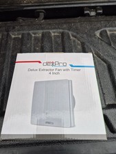 Dexpro Delux Extractor Fan With Timer 4 Inch 100mm12w Wall And Ceiling Mount