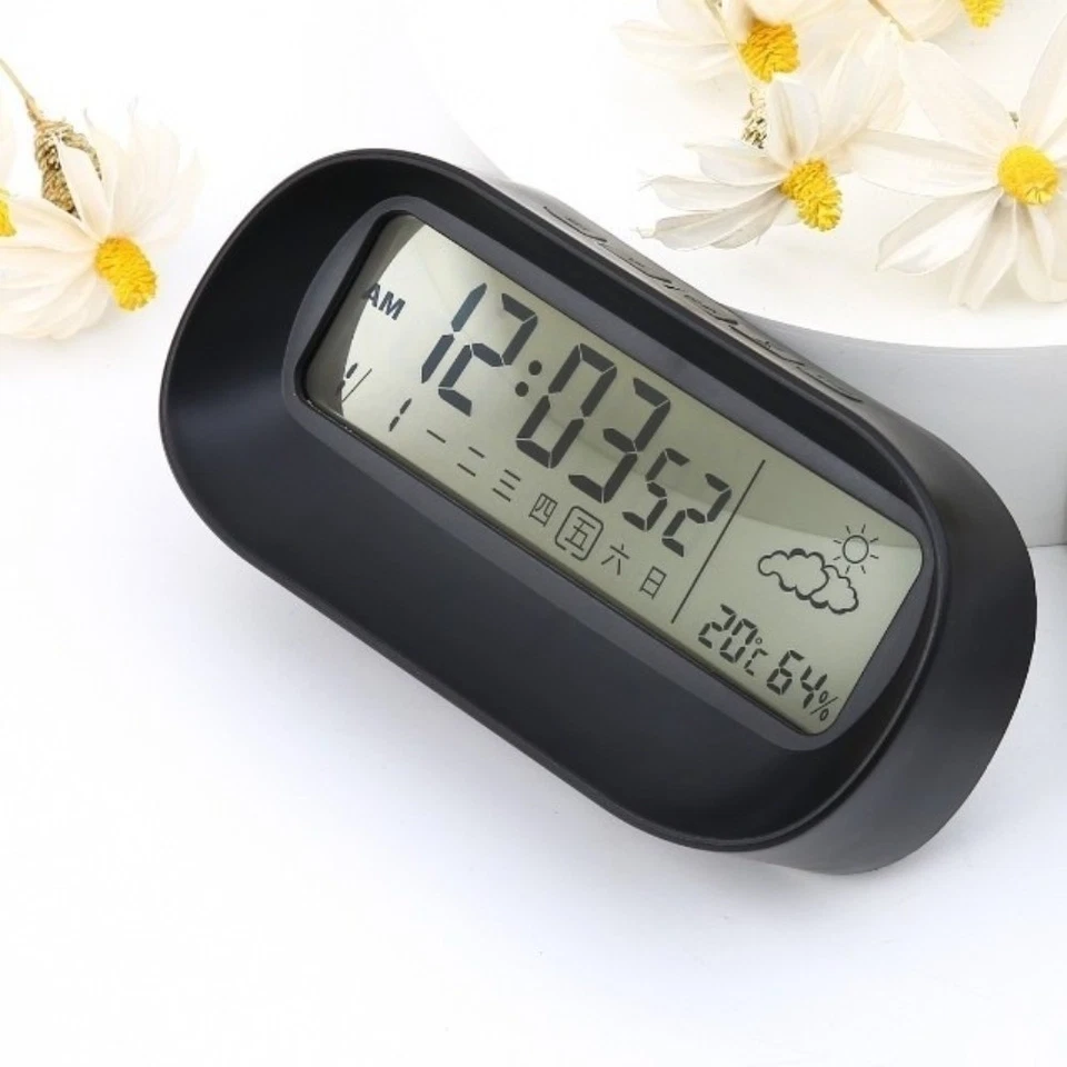 Plastic LED Digital Clock Mini Electronic Desk Clock Bedside Placement - Image 3 of 4