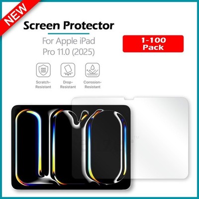 1-100 LOT LCD Ultra Clear HD Screen Protector for Apple iPad Pro 11.0 (2025)