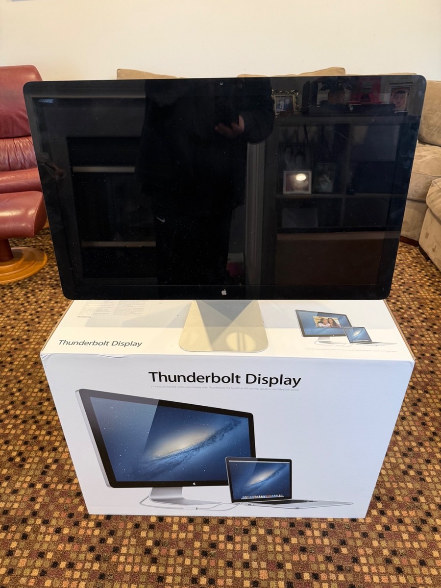Apple Thunderbolt A1407 27 inch Widescreen LCD Monitor - Silver | eBay