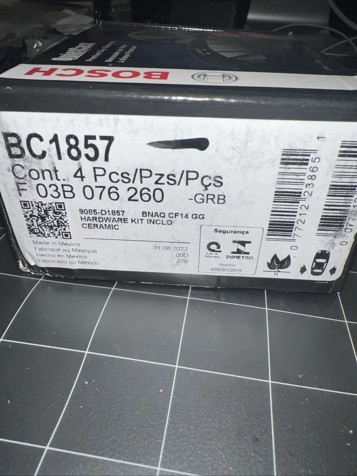 Bosch BC1857 Disc Brake Pad Set For 16-23 Bolt EUV Bolt EV Cayenne Cruze Volt - Image 2 of 4