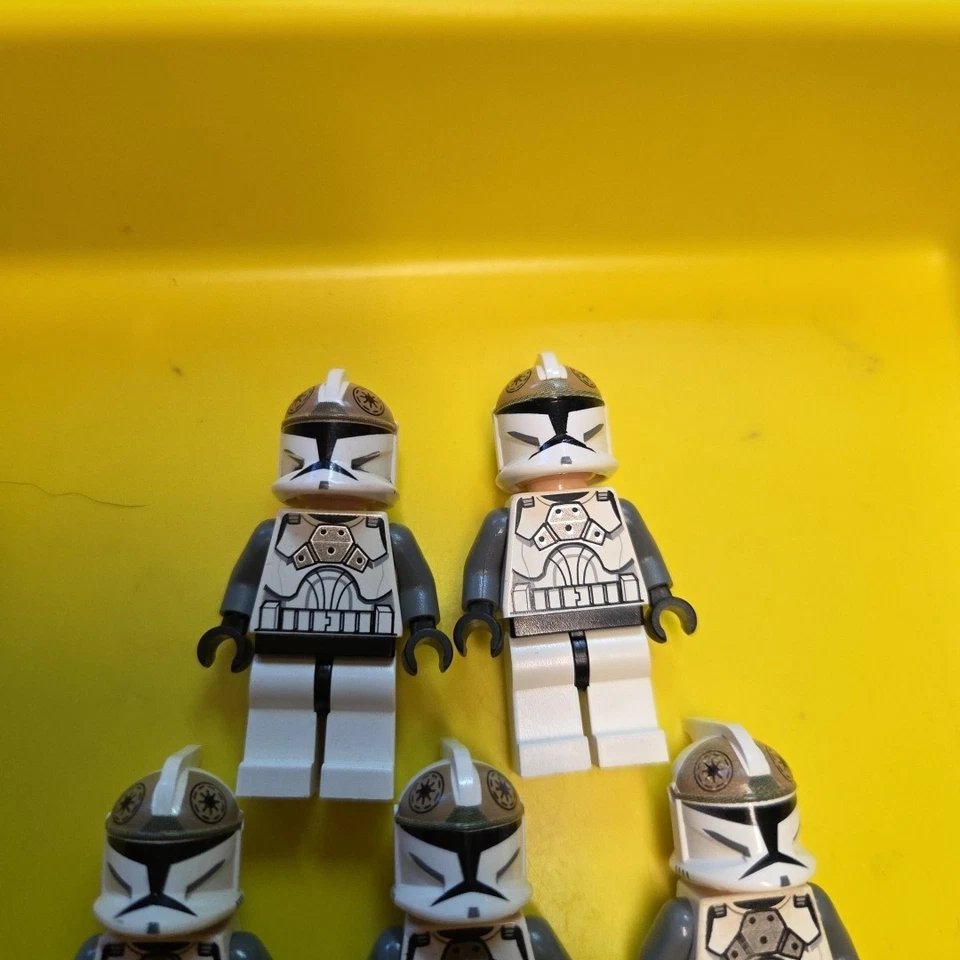 Lot Of 5 Lego Star Wars Minifigure Clone Trooper Gunner SW0221 Army Builder  - Image 4 of 4